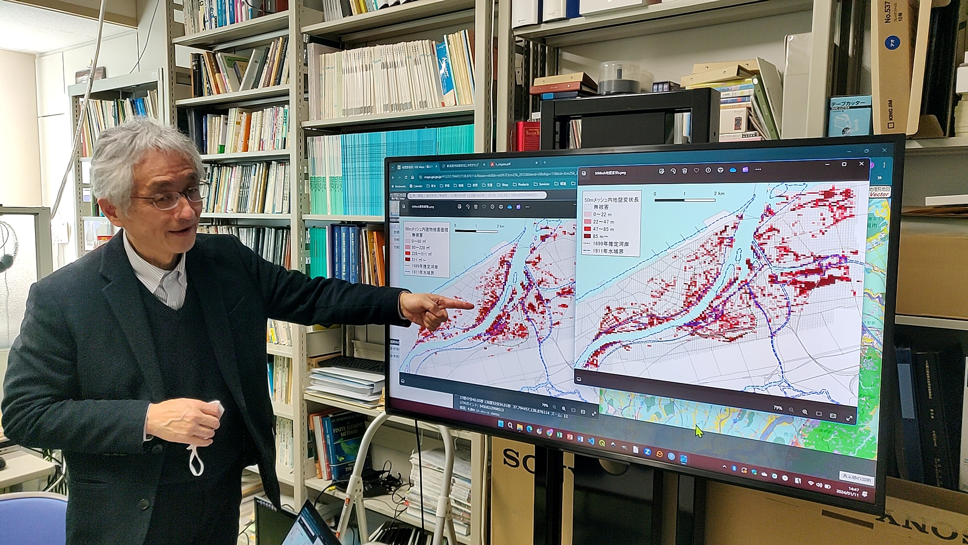 造成地や砂丘地域に液状化被害が集中した新潟市