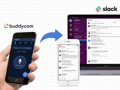 「Slack」とIP無線Buddycomが連携