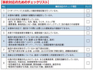 「身の丈」洪水対策チェック項目