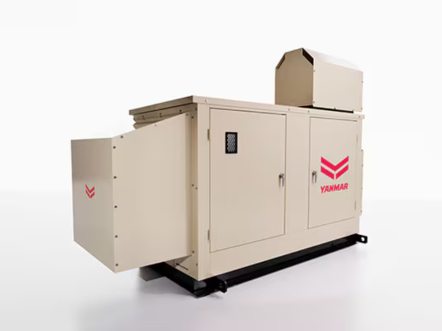 運搬・施工性を高めた非常用発電機