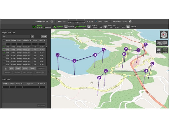 NTTデータとドローン運航管理で提携