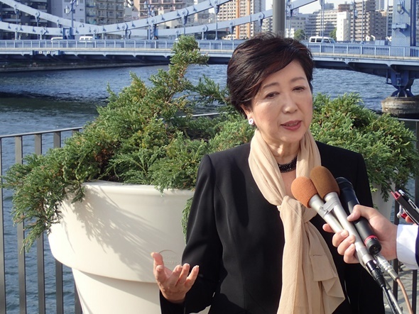 小池知事、水辺活用と両立した水防へ