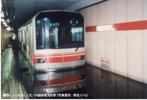 「地下」への雨水流入を遮断　東京地下鉄株式会社