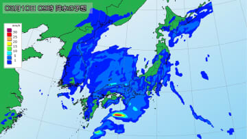 あす10日　春の嵐に警戒