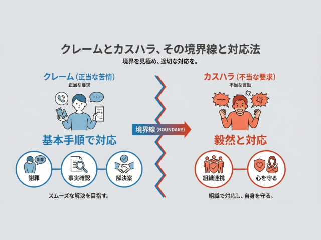正当なクレームとカスハラに対応するビジネス研修