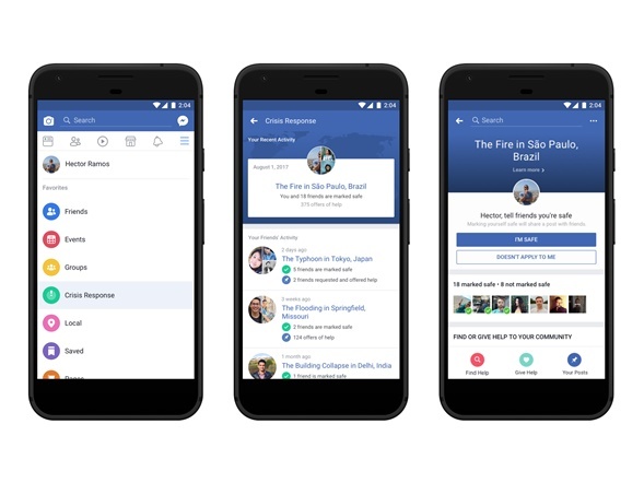 フェイスブック、災害支援機能を刷新