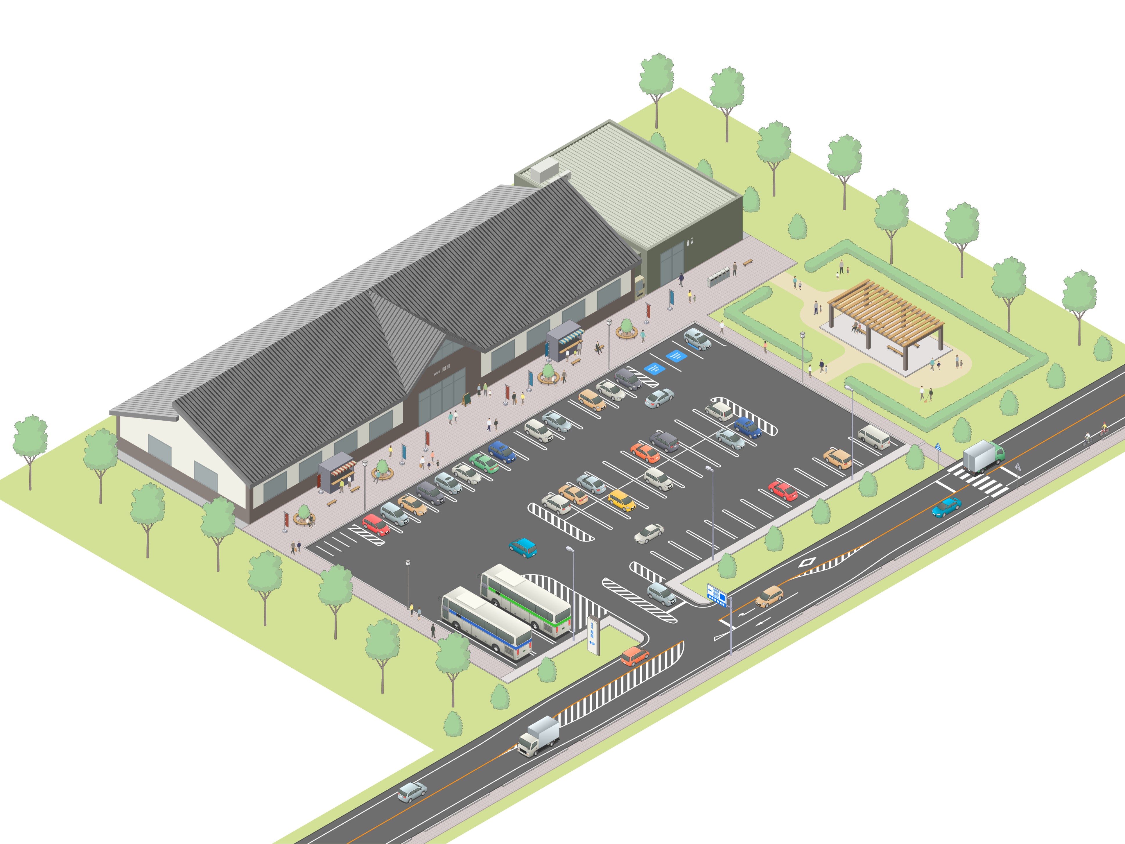 防災拠点自動車駐車場、新たに道の駅23か所