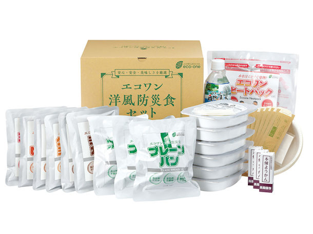 保存料不使用の洋食メニュー3日分防災食